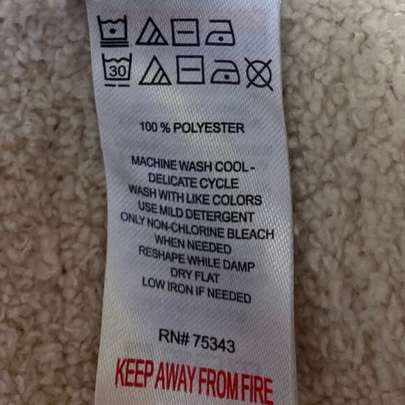 NEW Cupcakes and Cashmere Beige Fleece Long Sleeve Sweater Pants 2 Pc Set Size L - Picture 7 of 8